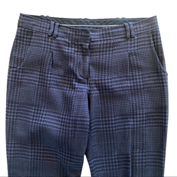 Vera Wang Lavender Label Plaid Tapered Pants Sz 4 - Picture 1 of 8